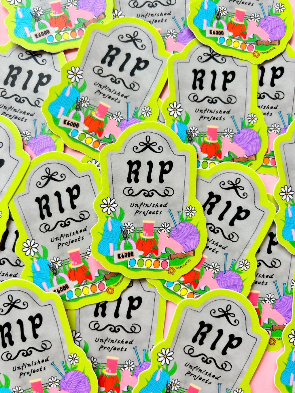 RIP to my unfinished crafts sticker
