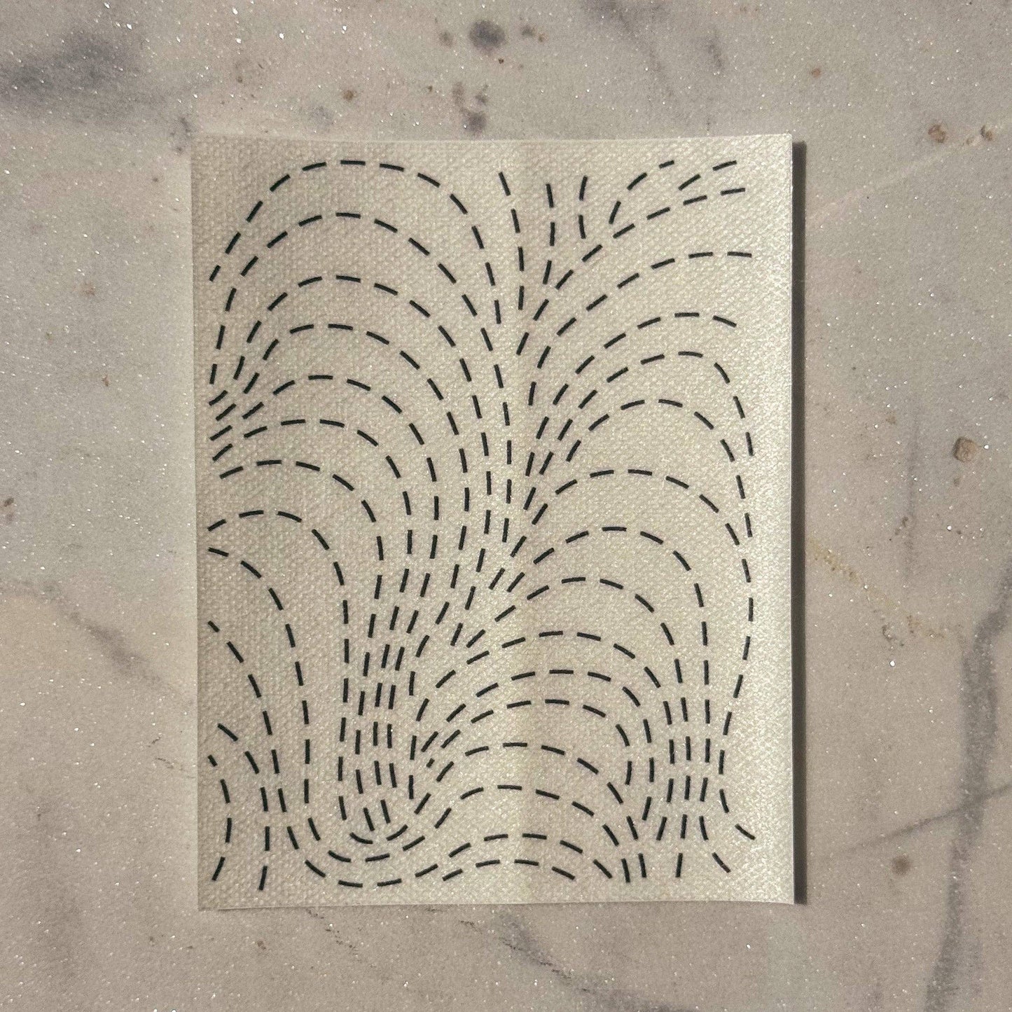 Suminagashi  Minimal Mending Series embroidery transfers