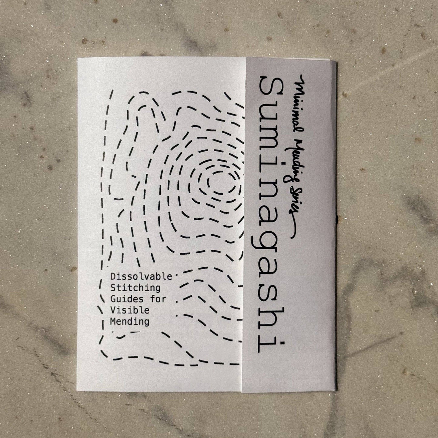 Suminagashi  Minimal Mending Series embroidery transfers