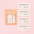 Simple Handmade Organic Cotton Write-In Labels