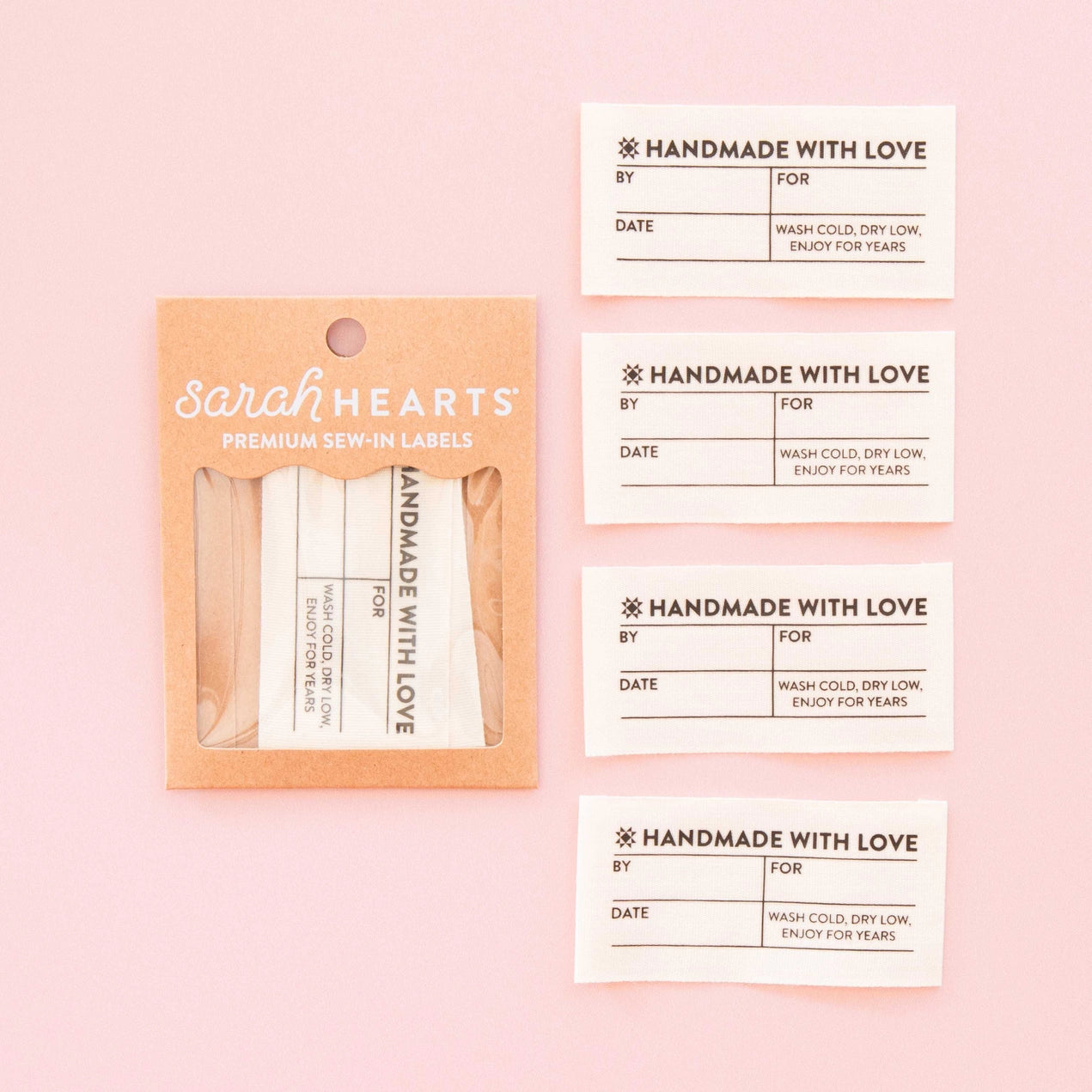 Simple Handmade Organic Cotton Write-In Labels