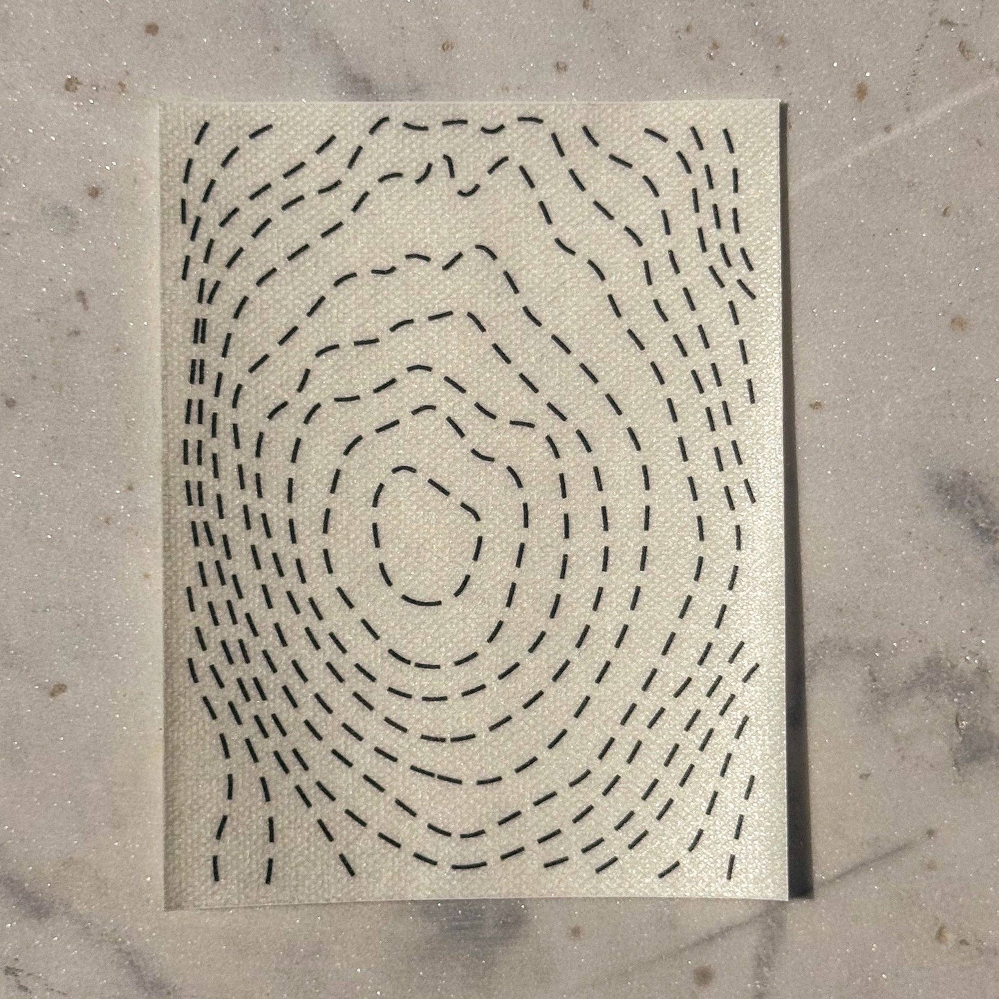 Suminagashi  Minimal Mending Series embroidery transfers