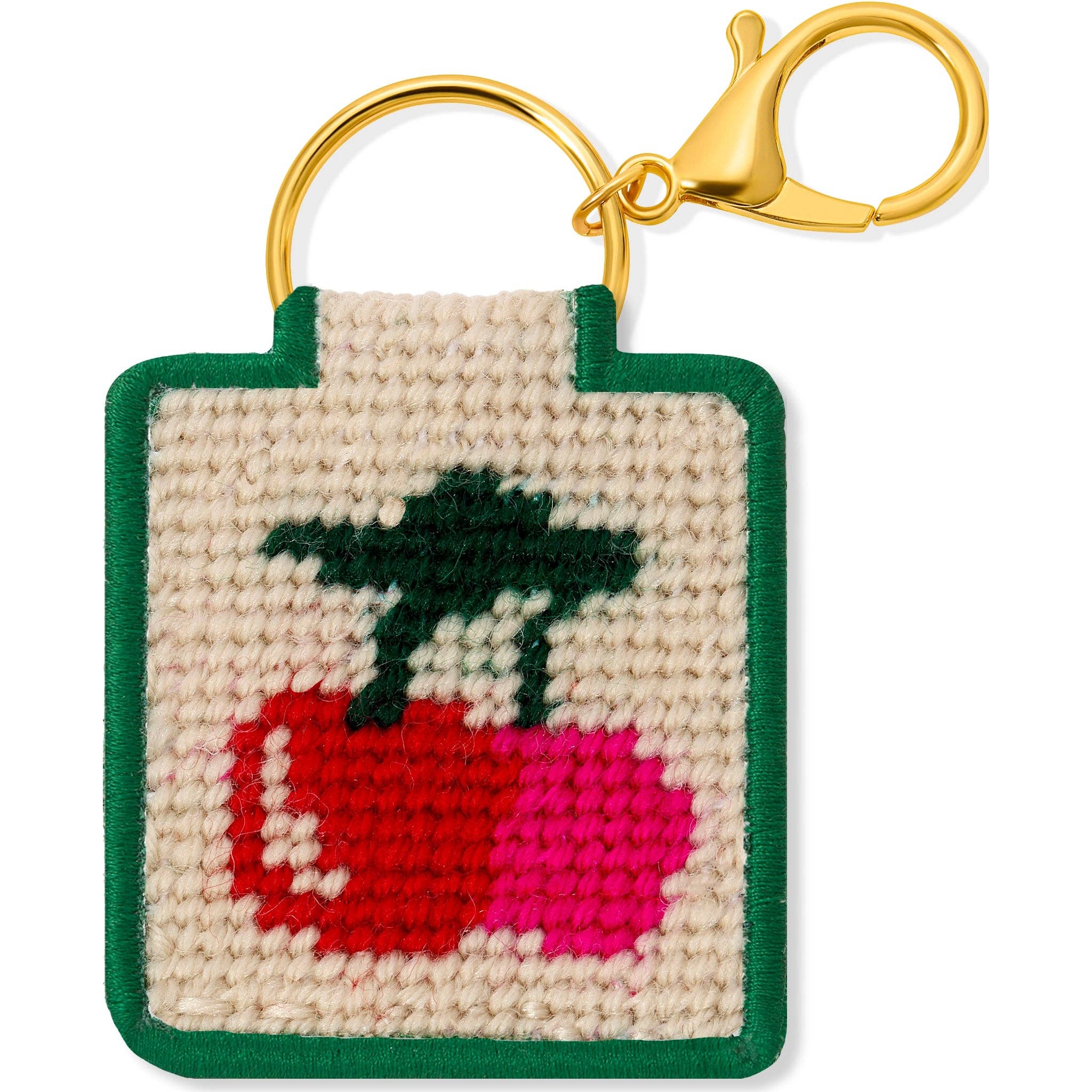 Needlepoint Keychain Kit - Cherries