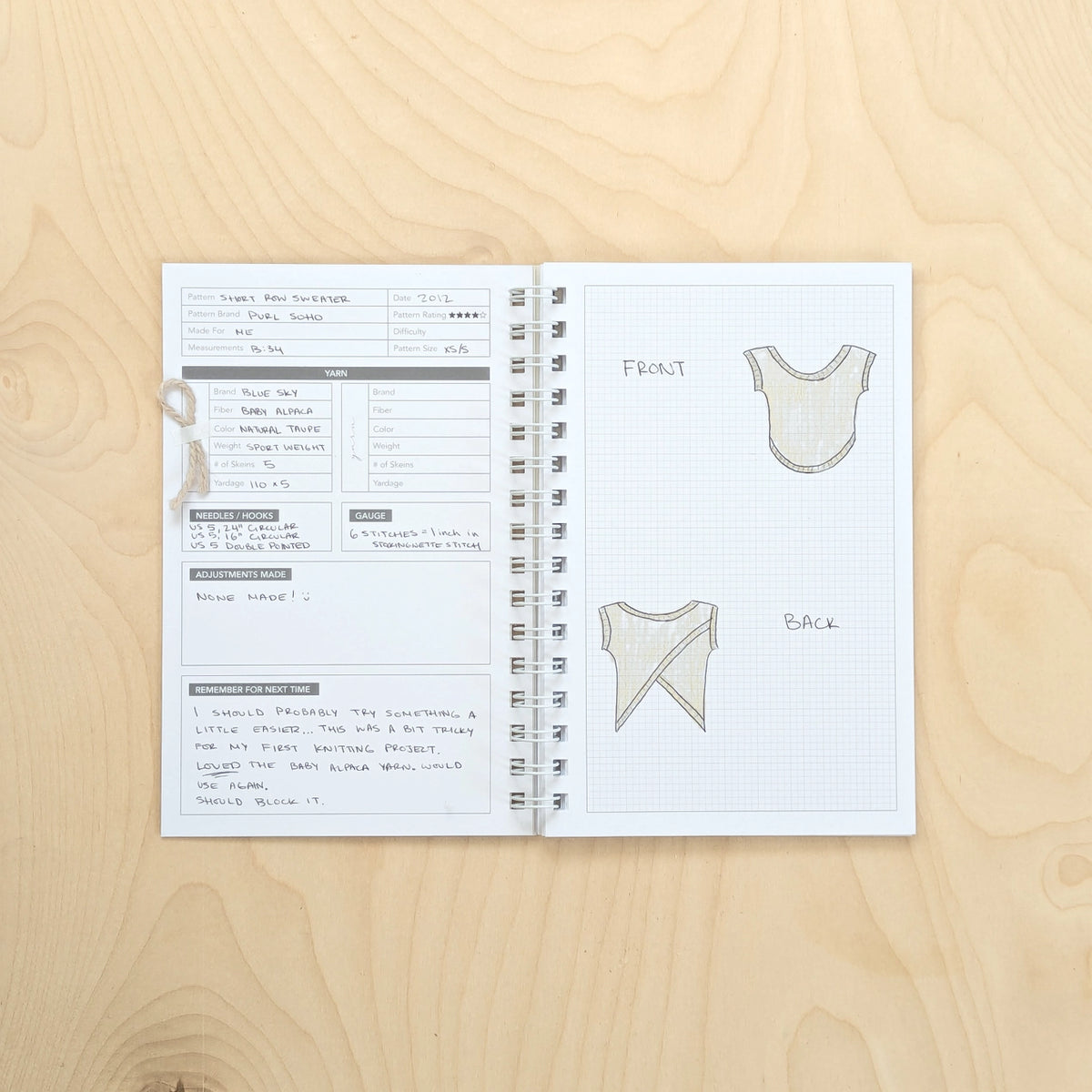 Knitting and Crochet Journal