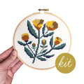 Floweret cross stitch kit