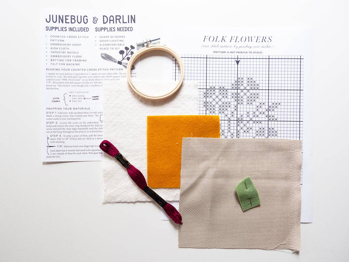 Folk Flowers Kit