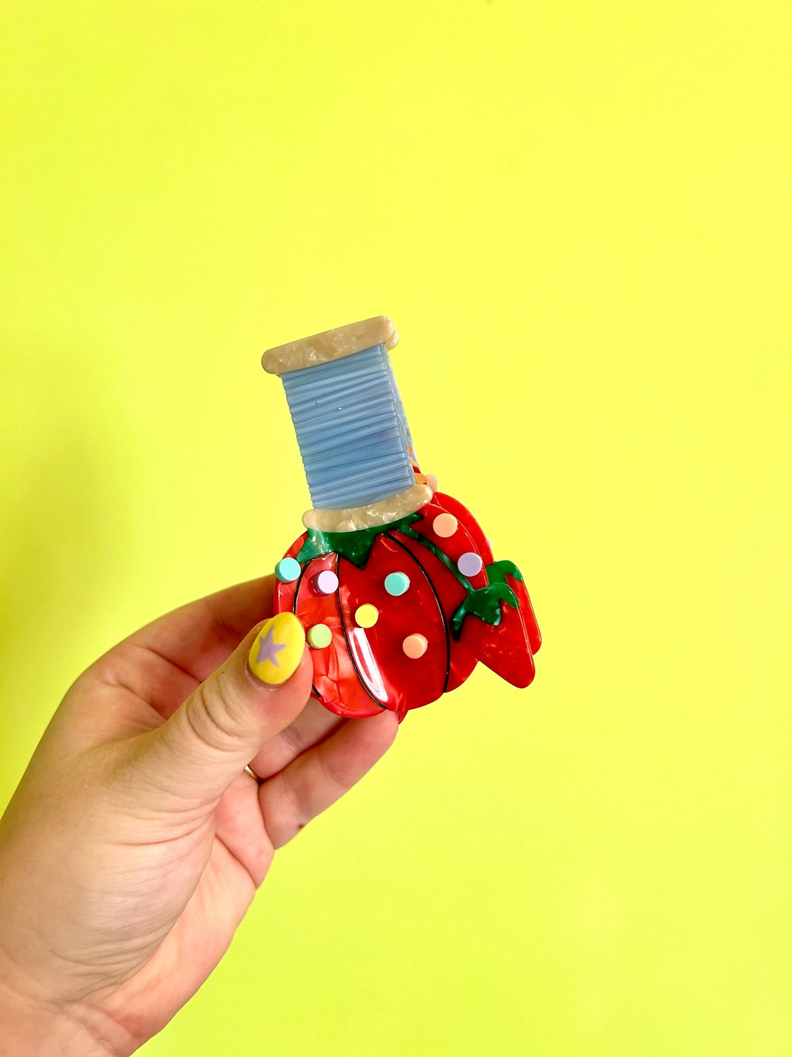 pin cushion hair claw clip