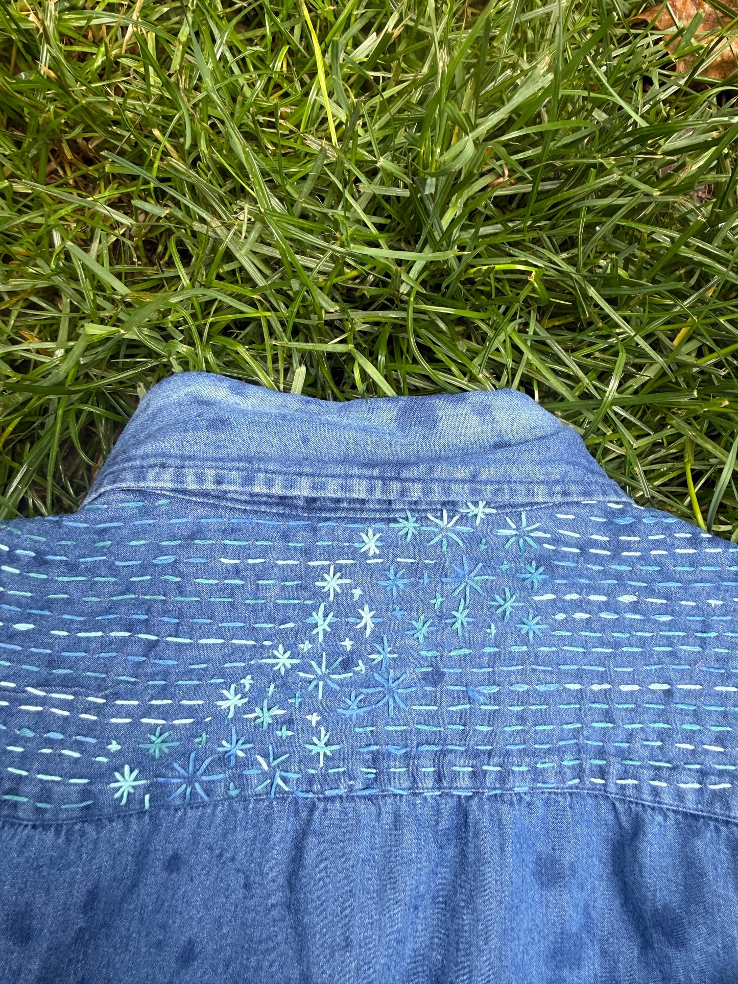Postcolonial Love Poem . Mending + Embellishment Transfer