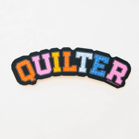 Quilter sticker - Sarah Hearts