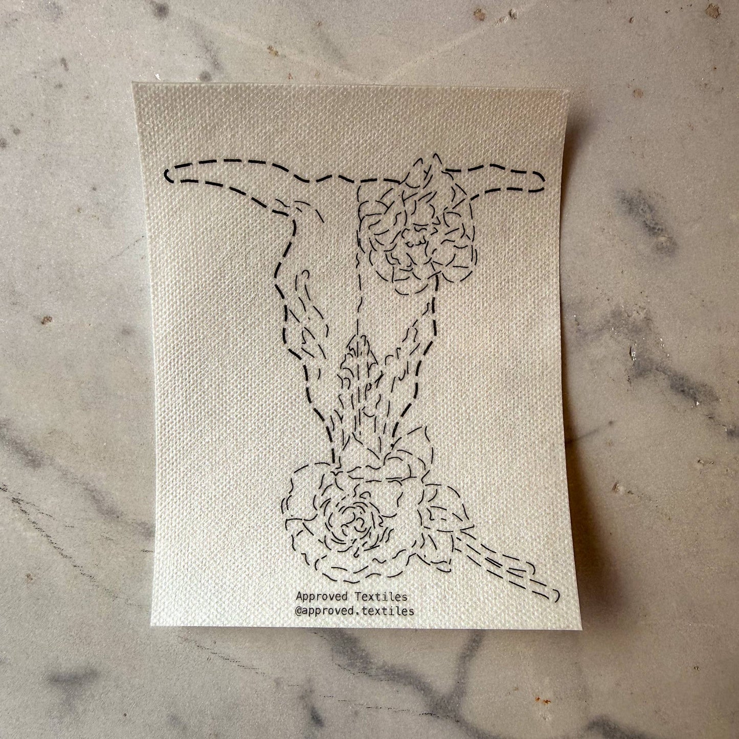 Georgia O'Keeffe Florals Mending + Embellishment Transfer