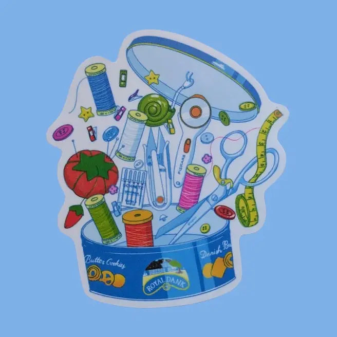 Butter Cookie Sewing Supplies Sticker - Christina Hu
