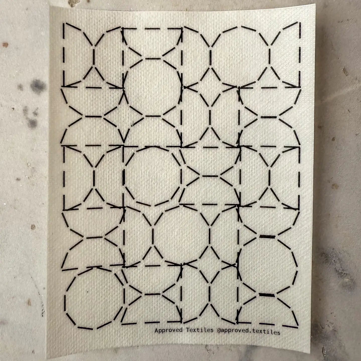 Bauhaus Mending and Embroidery Transfer