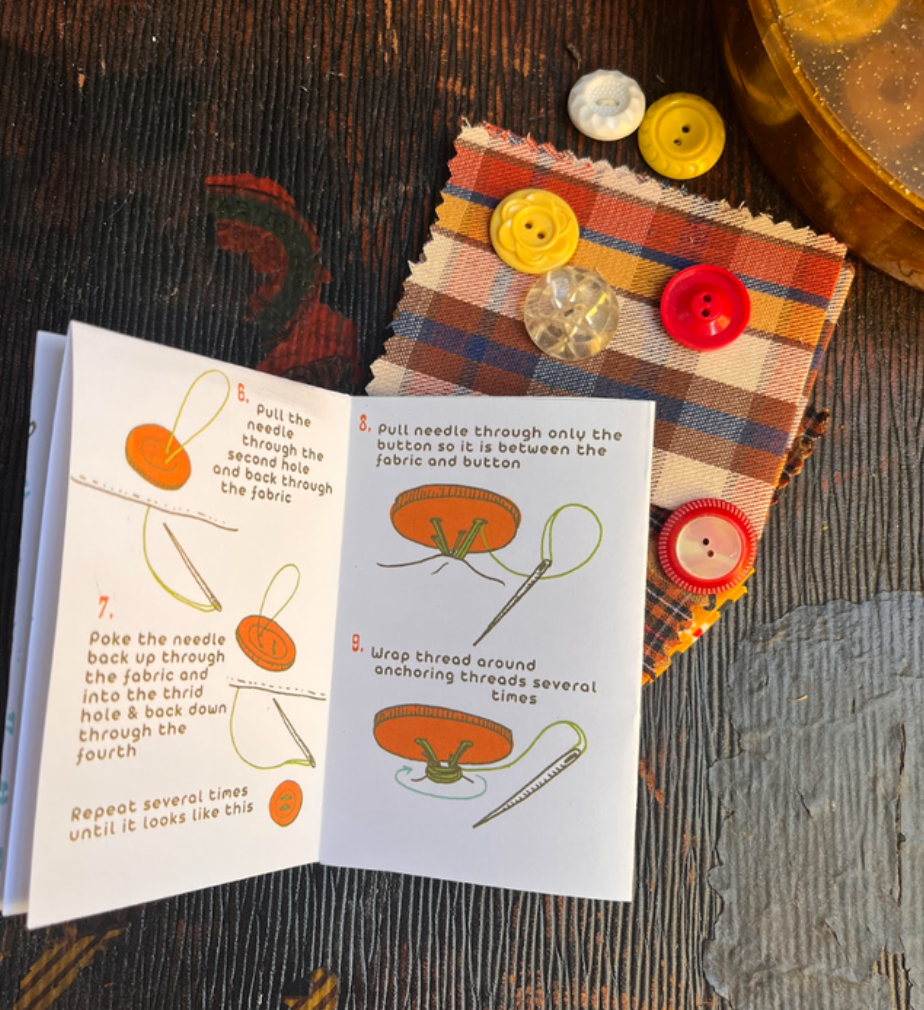 Button Sewing Zine Kit
