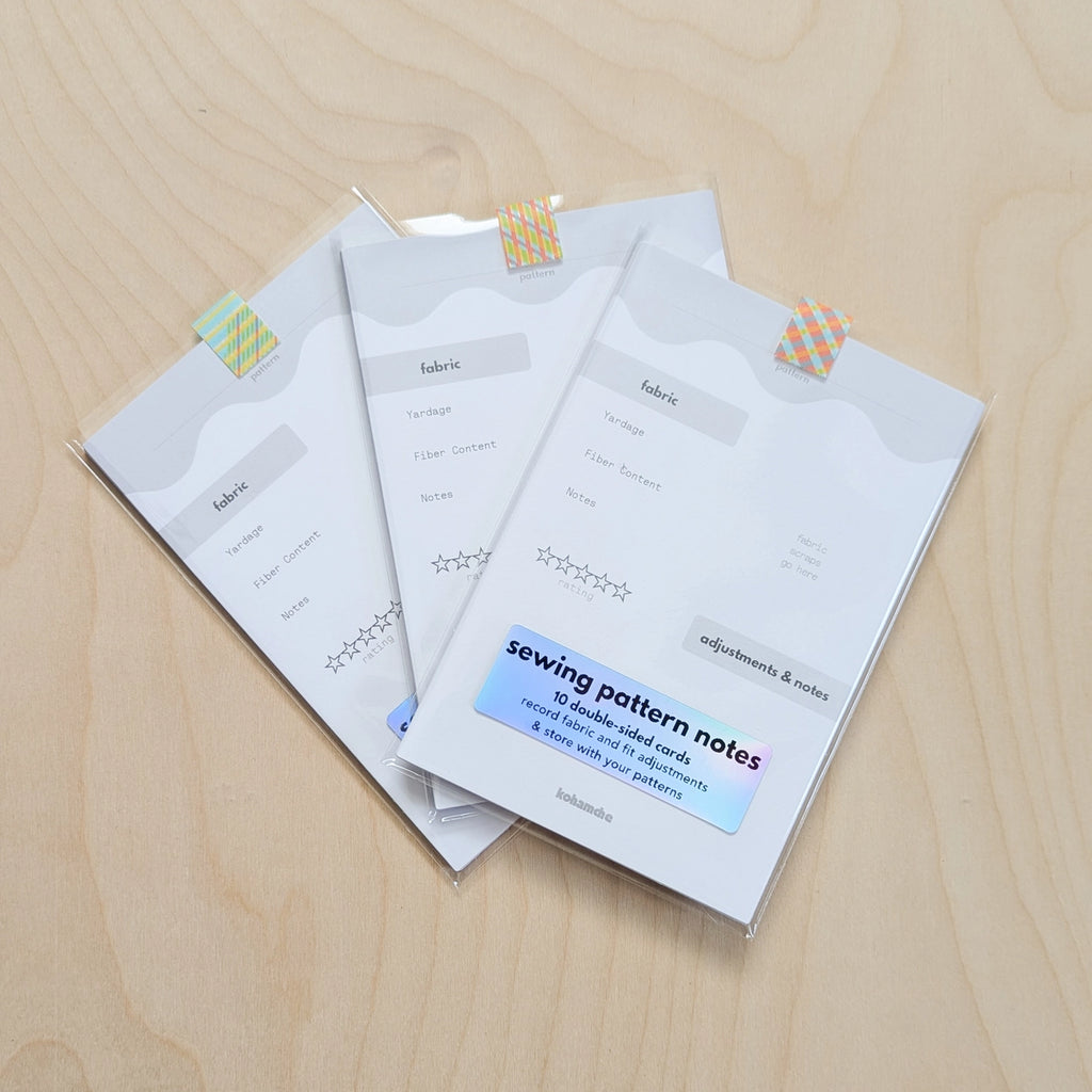 Sewing Pattern Note Cards - Pack of 10