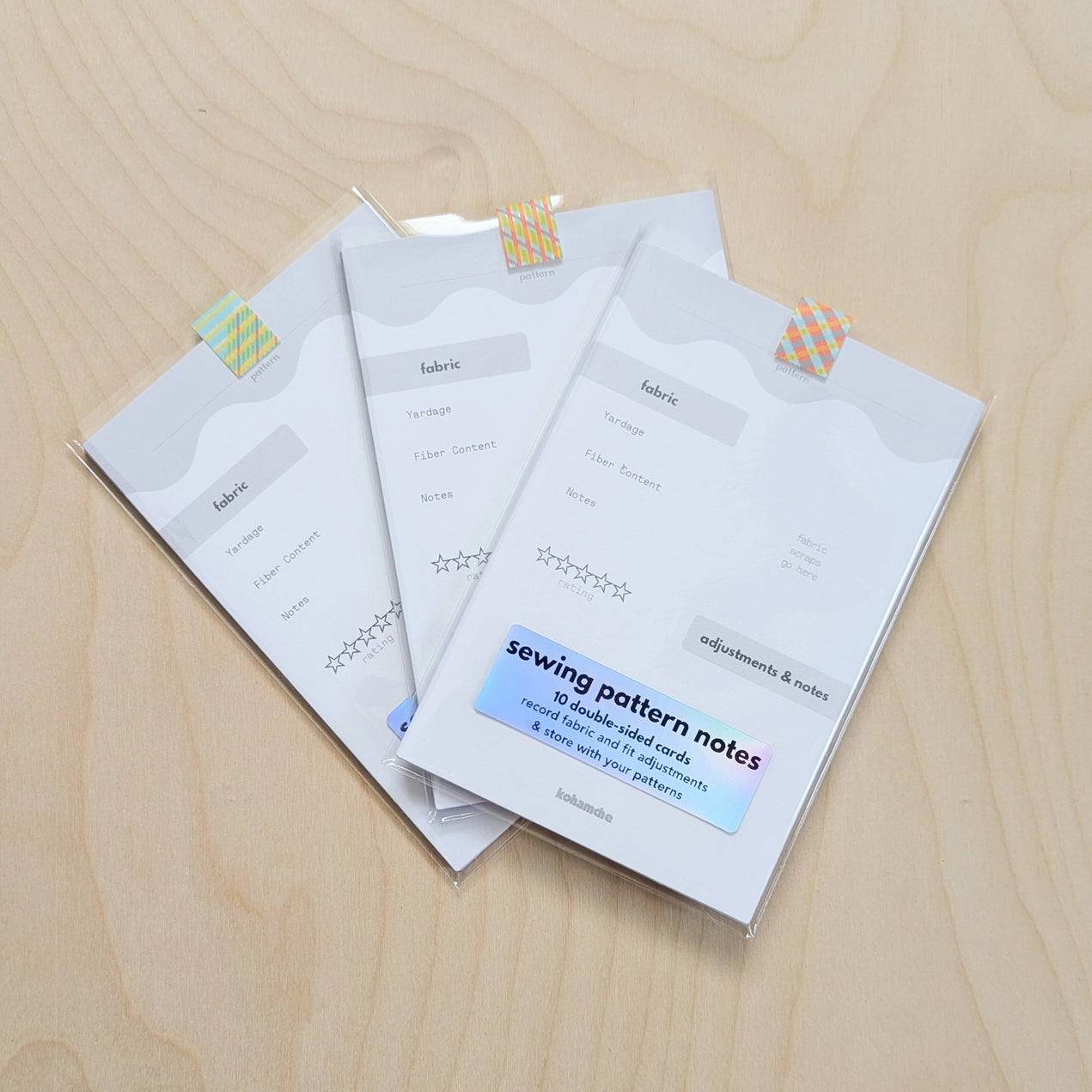 Sewing Pattern Note Cards - Pack of 10