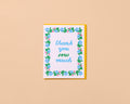 Thanks Sew Much Letterpress card
