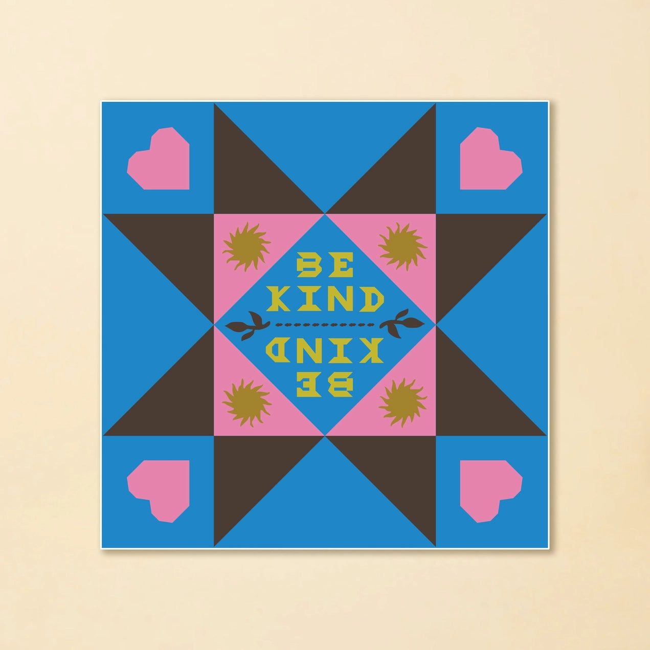 Be Kind quilt sticker - Tender Loving Empire