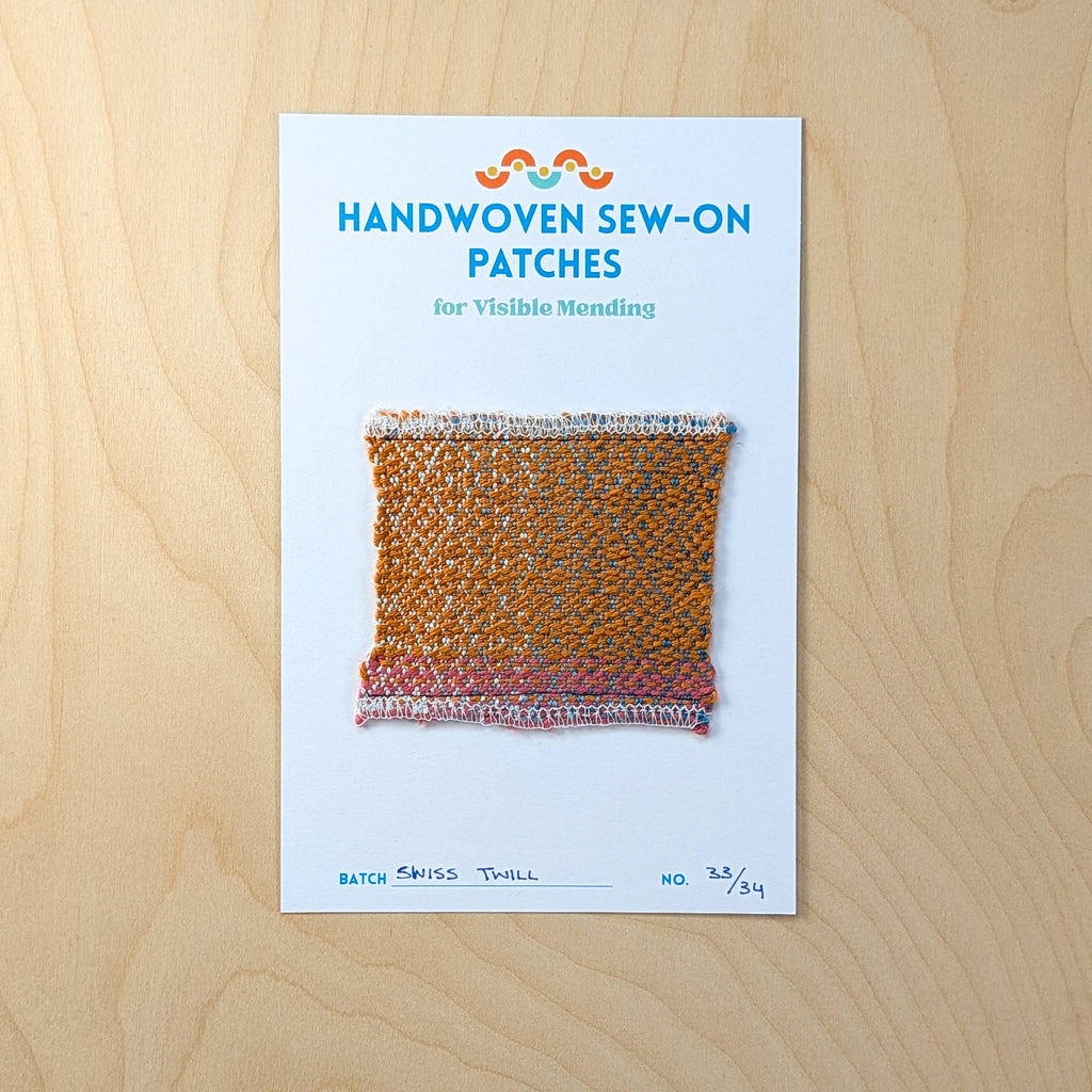 Handwoven Sew-on Patch - Swiss Twill No. 33 of 34