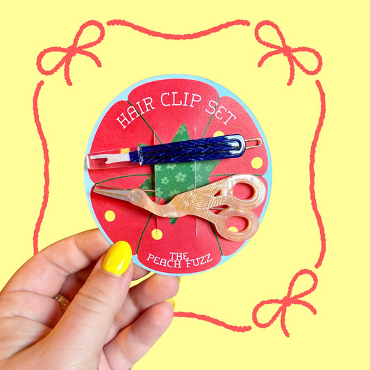 Sewing kit hair clip set