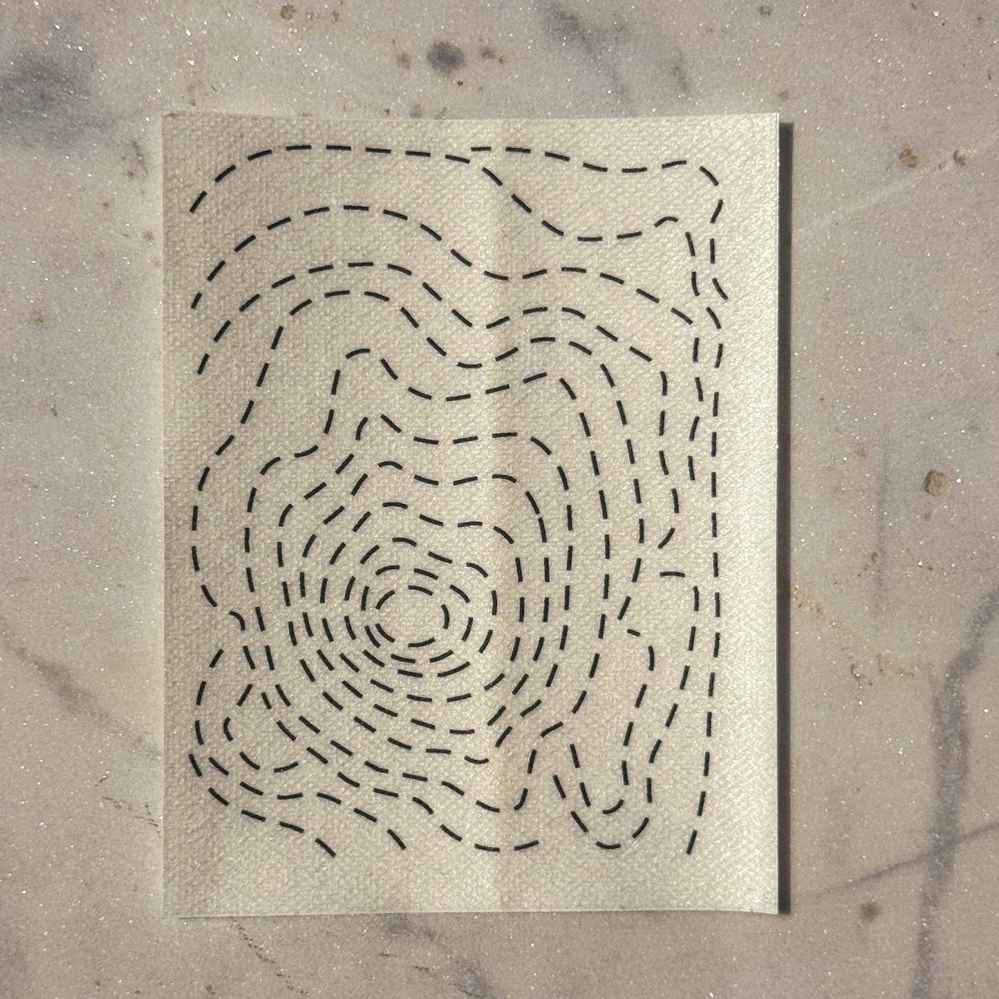 Suminagashi  Minimal Mending Series embroidery transfers