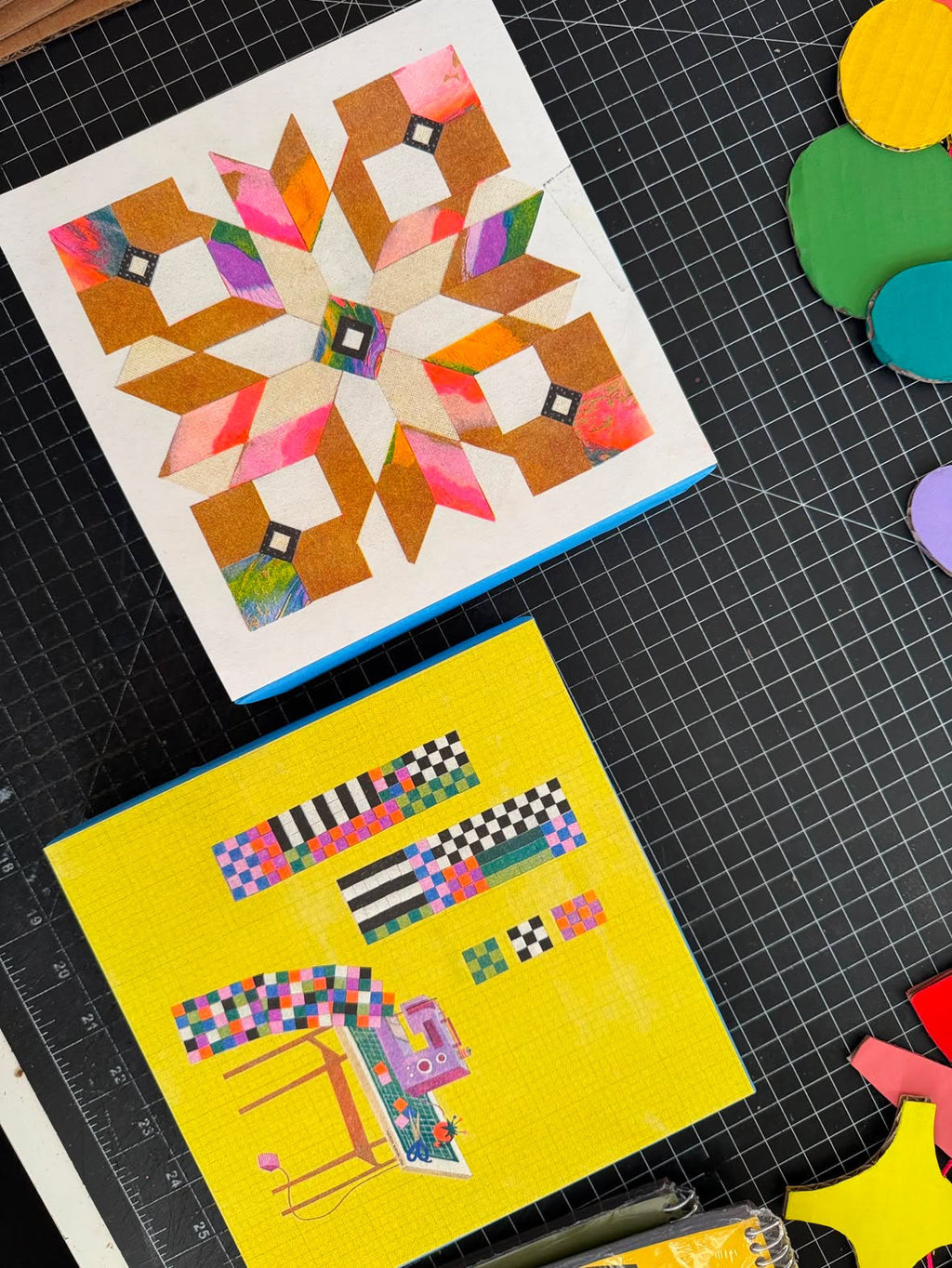 Paper Cut Quilt 8 x 8 print from Marcos Román