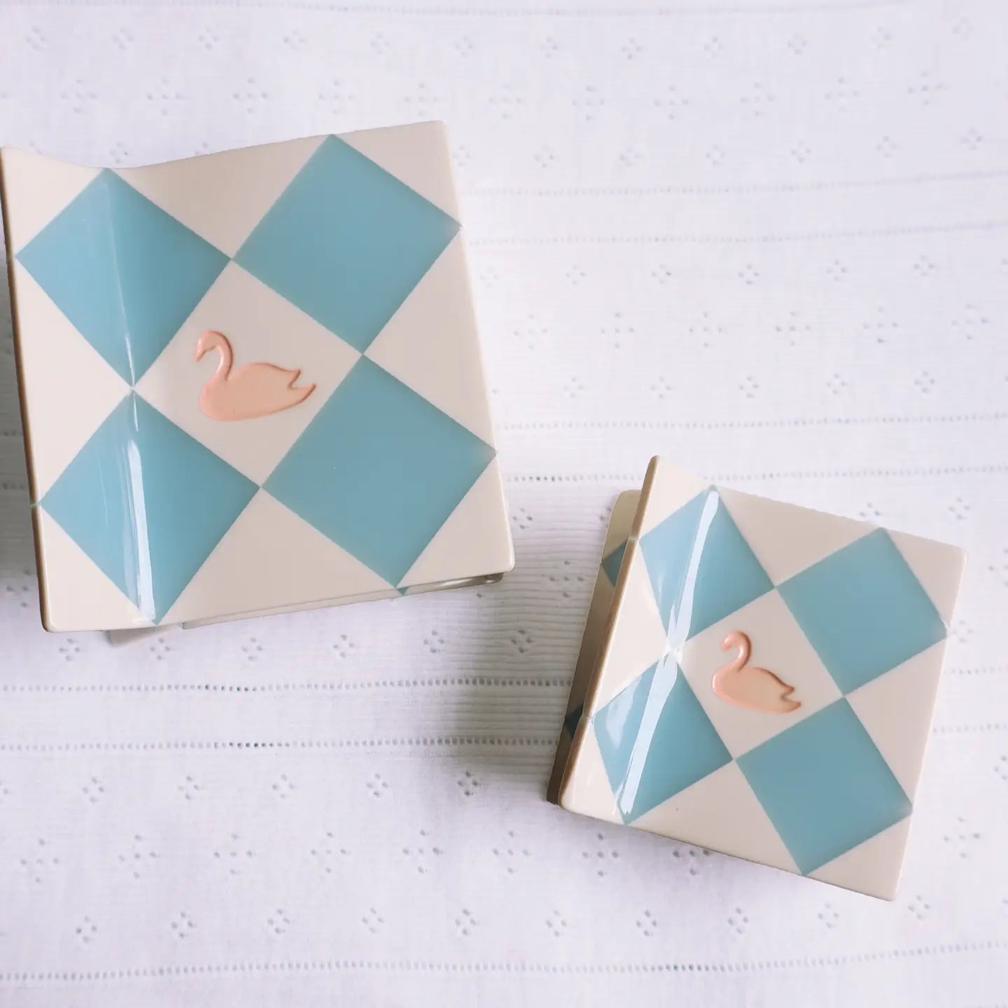 Swan Patchwork Hair Claw XL