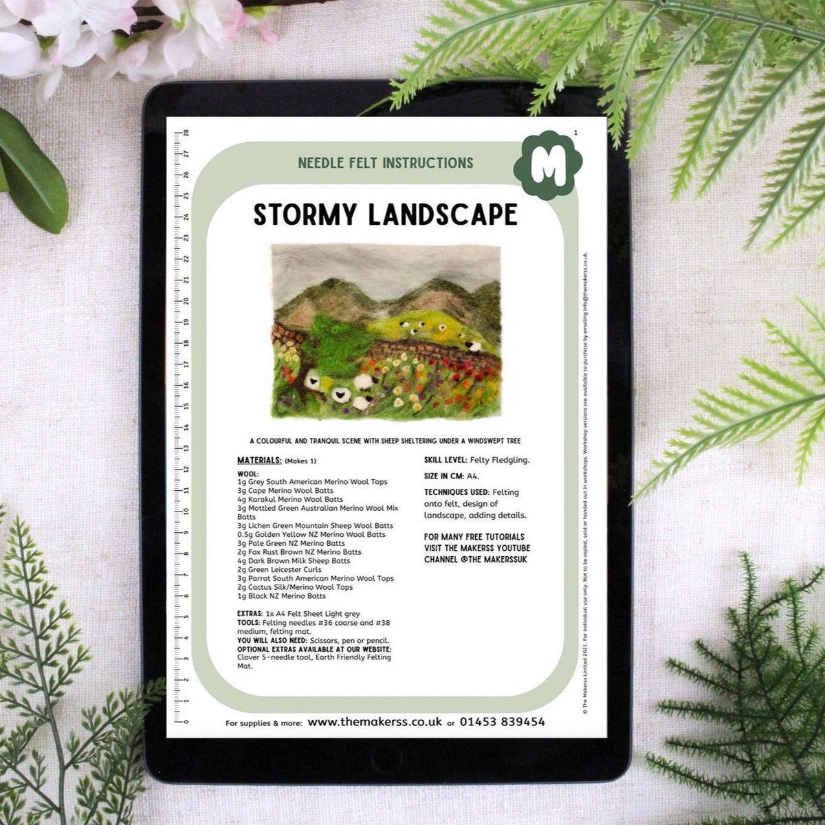 Stormy Landscape Needle Felt Kit
