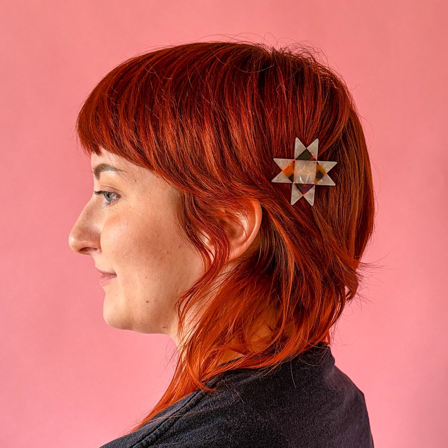 Sawtooth Star Hair Clip - Sarah Hearts