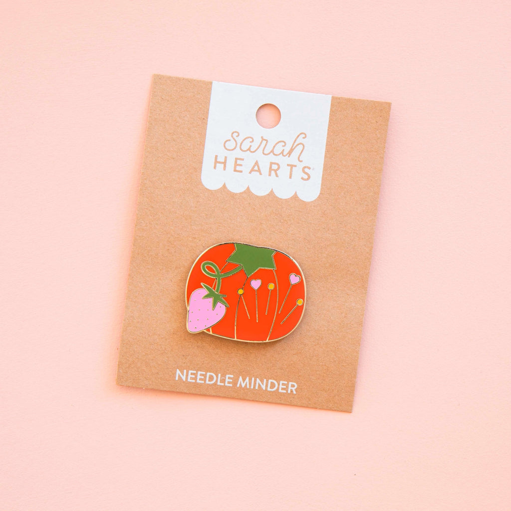 Tomato Pin Cushion magnetic needle minder -  Sarah Hearts
