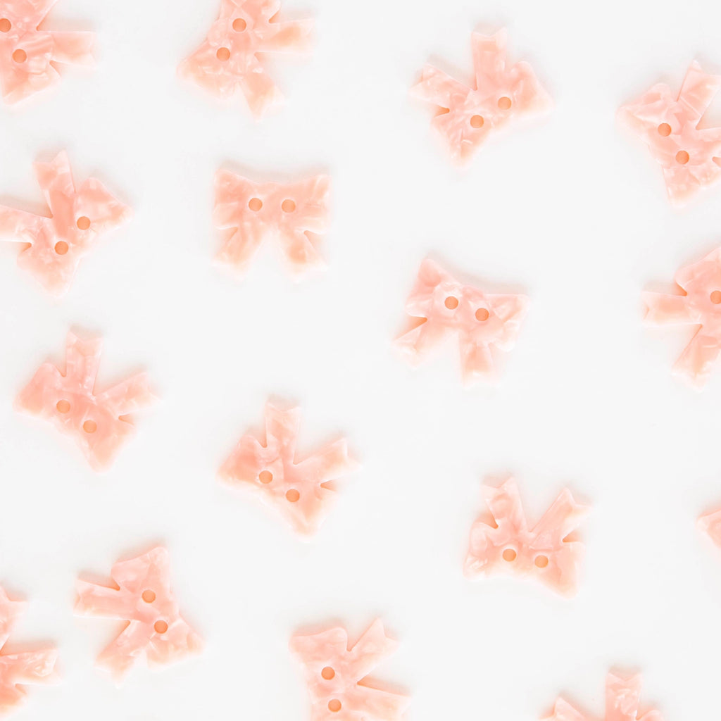 Pink bow large 1" buttons
