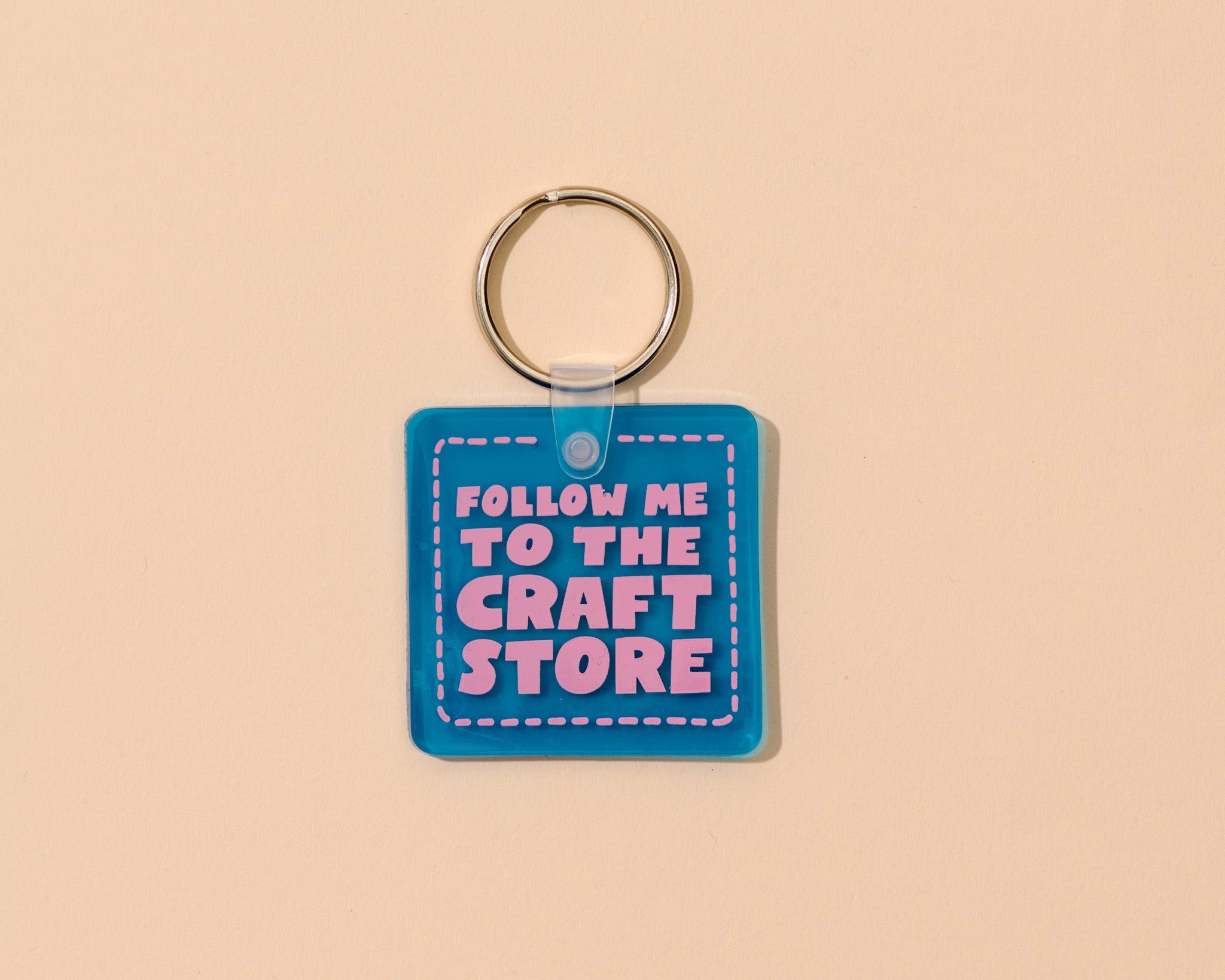 Follow me to the craft store keychain