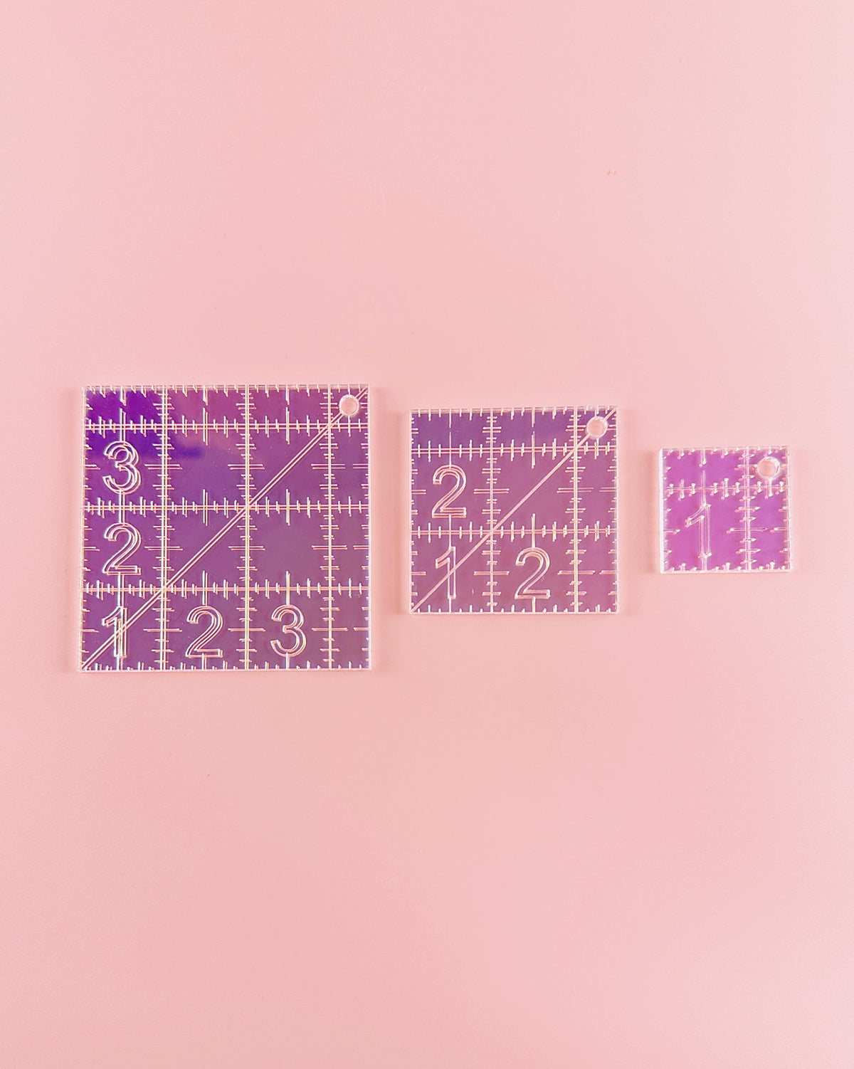 Square Quilt Ruler Mini Squares Set Quilting Rulers – Feral Notions