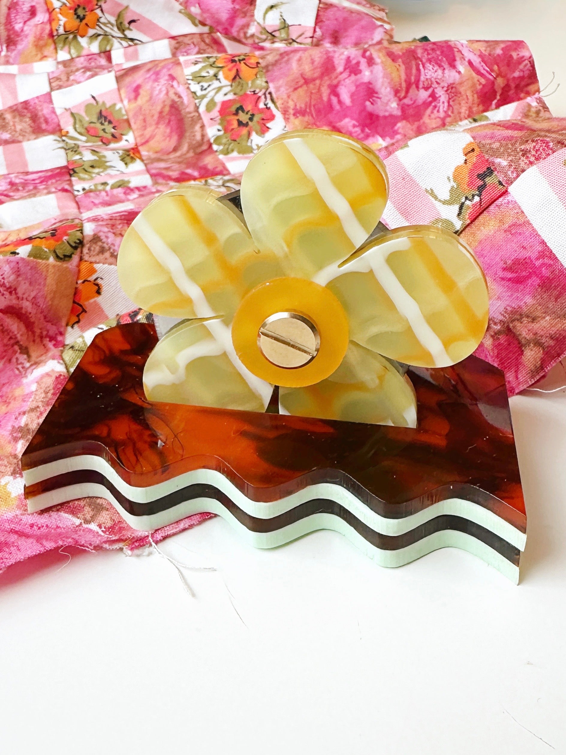 Retro flower thread cutter – Feral Notions