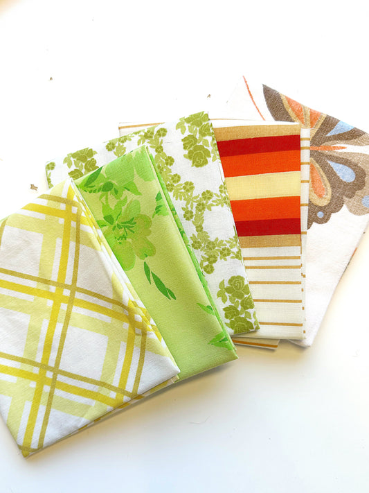 vintage sheet fat quarter bundle 5