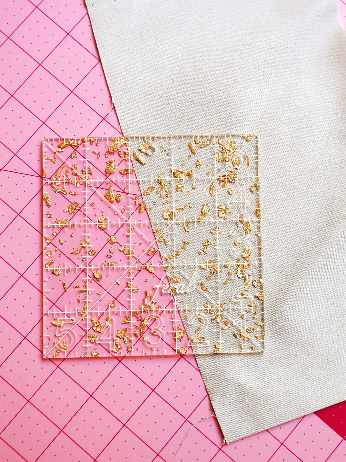 Charm square ruler