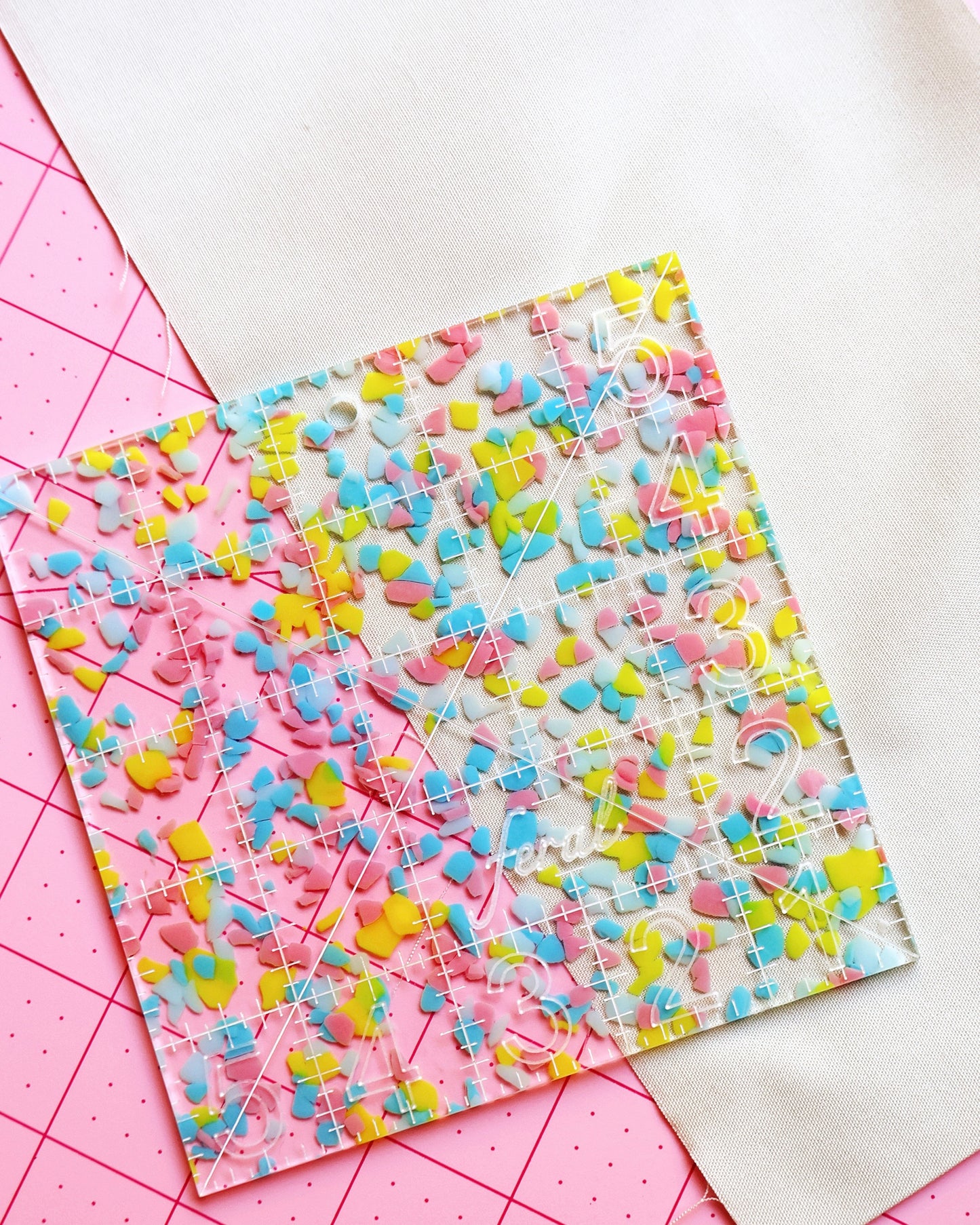 Charm square ruler