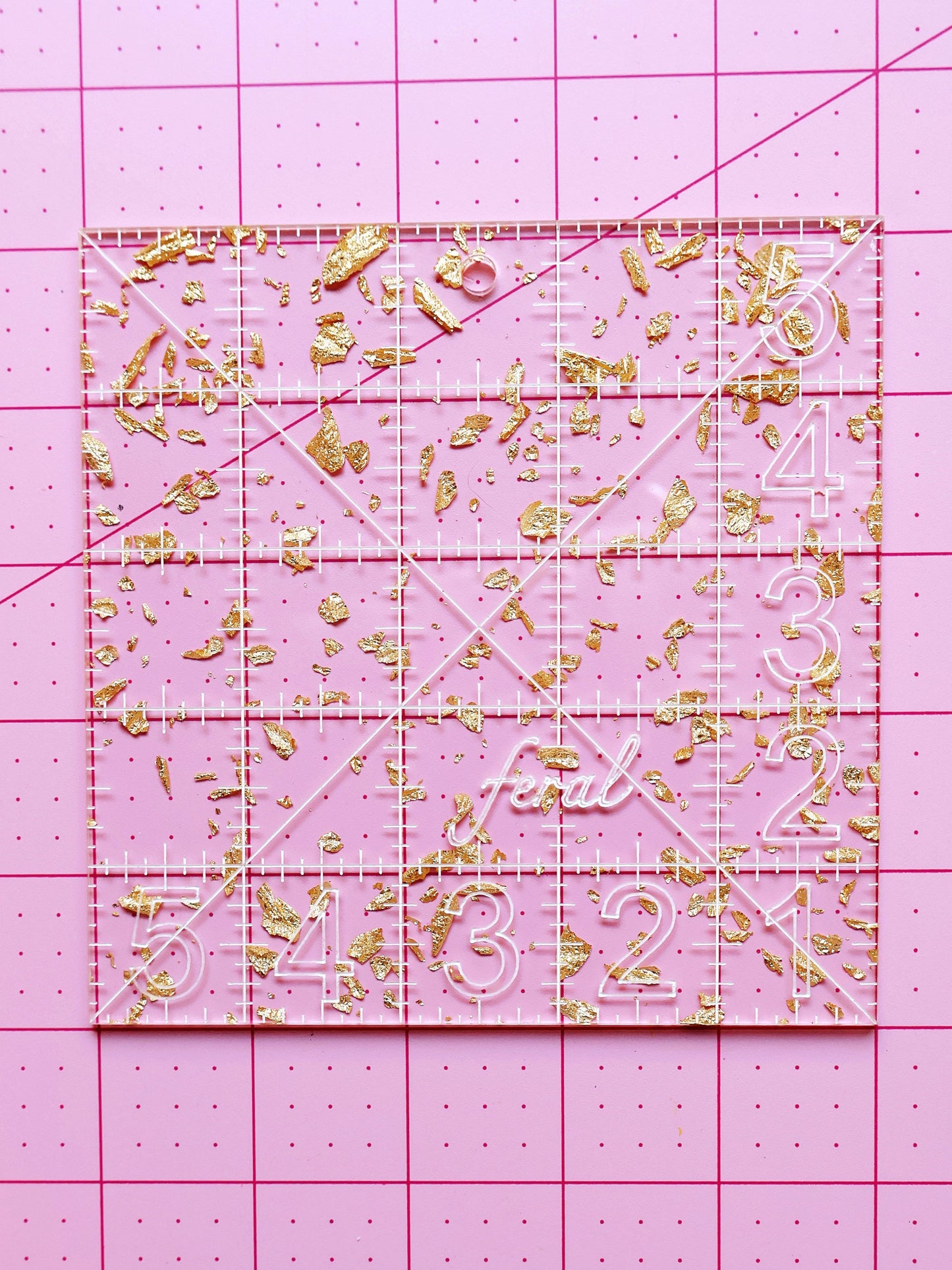 Charm square ruler