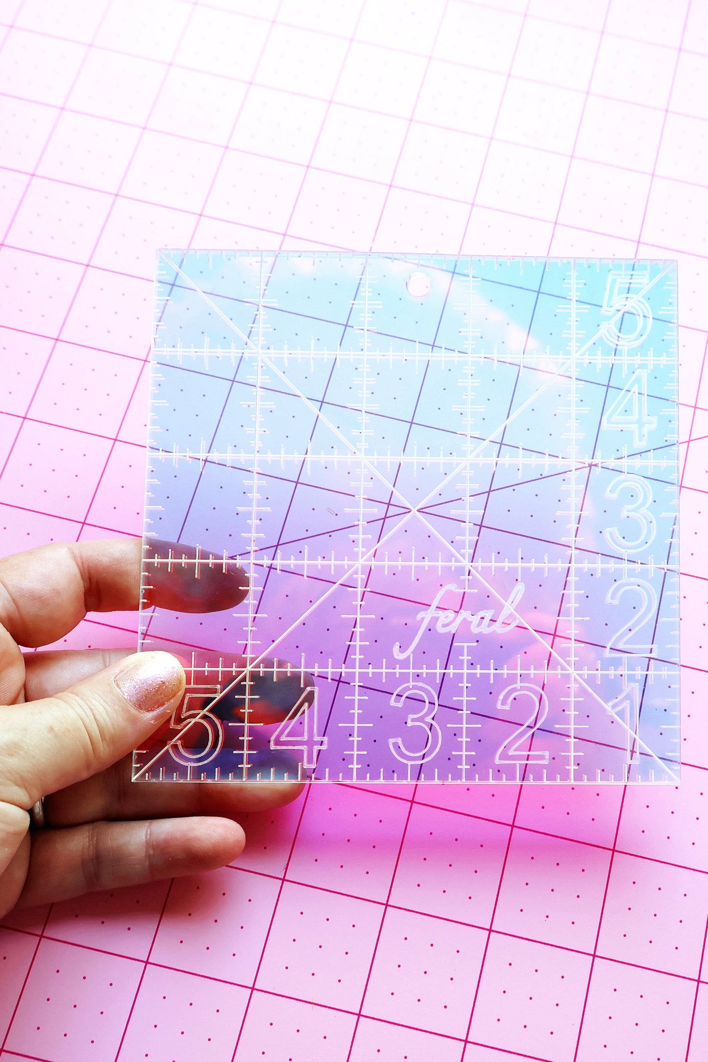 Charm square ruler