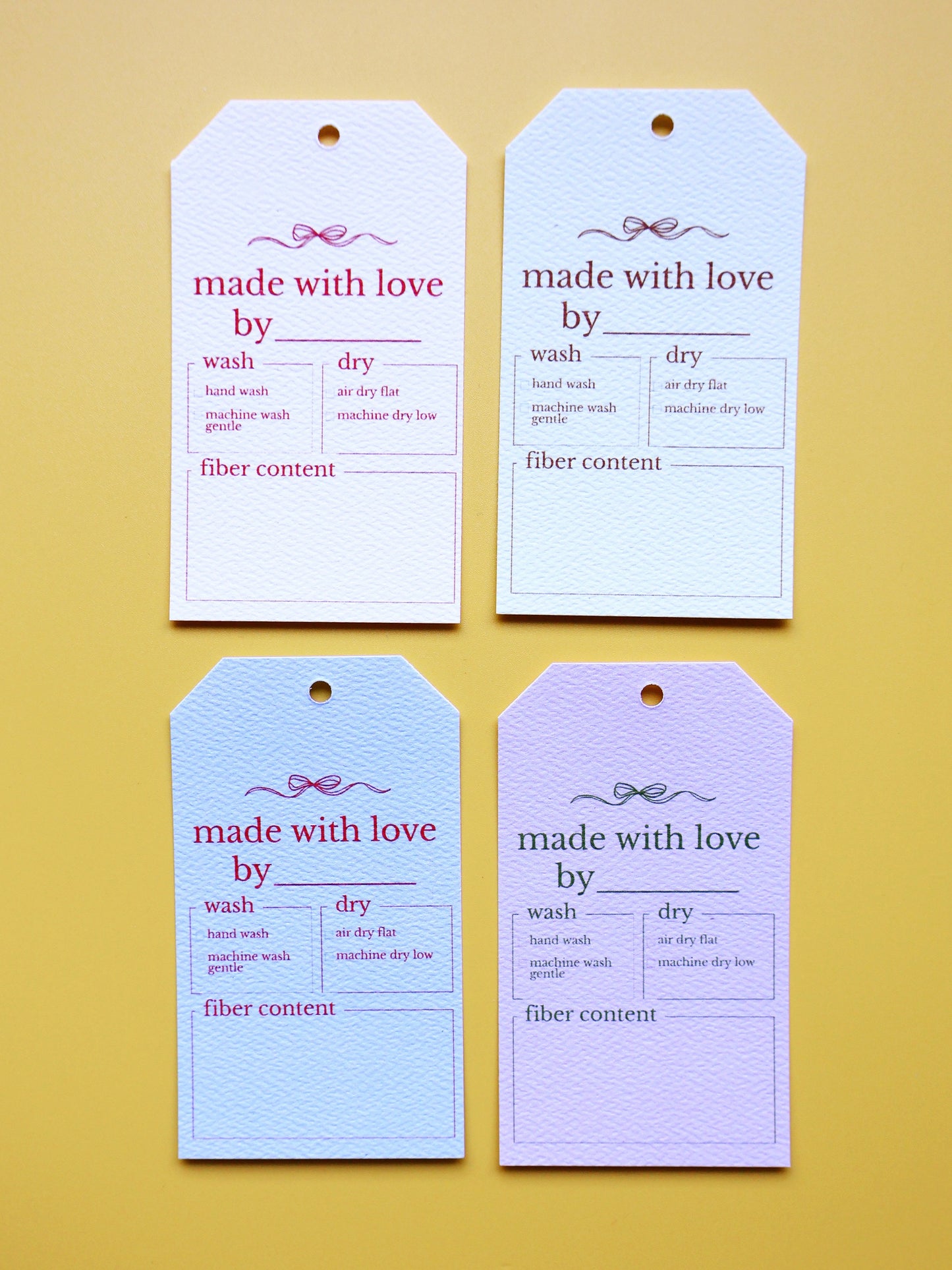 Handmade gift tags