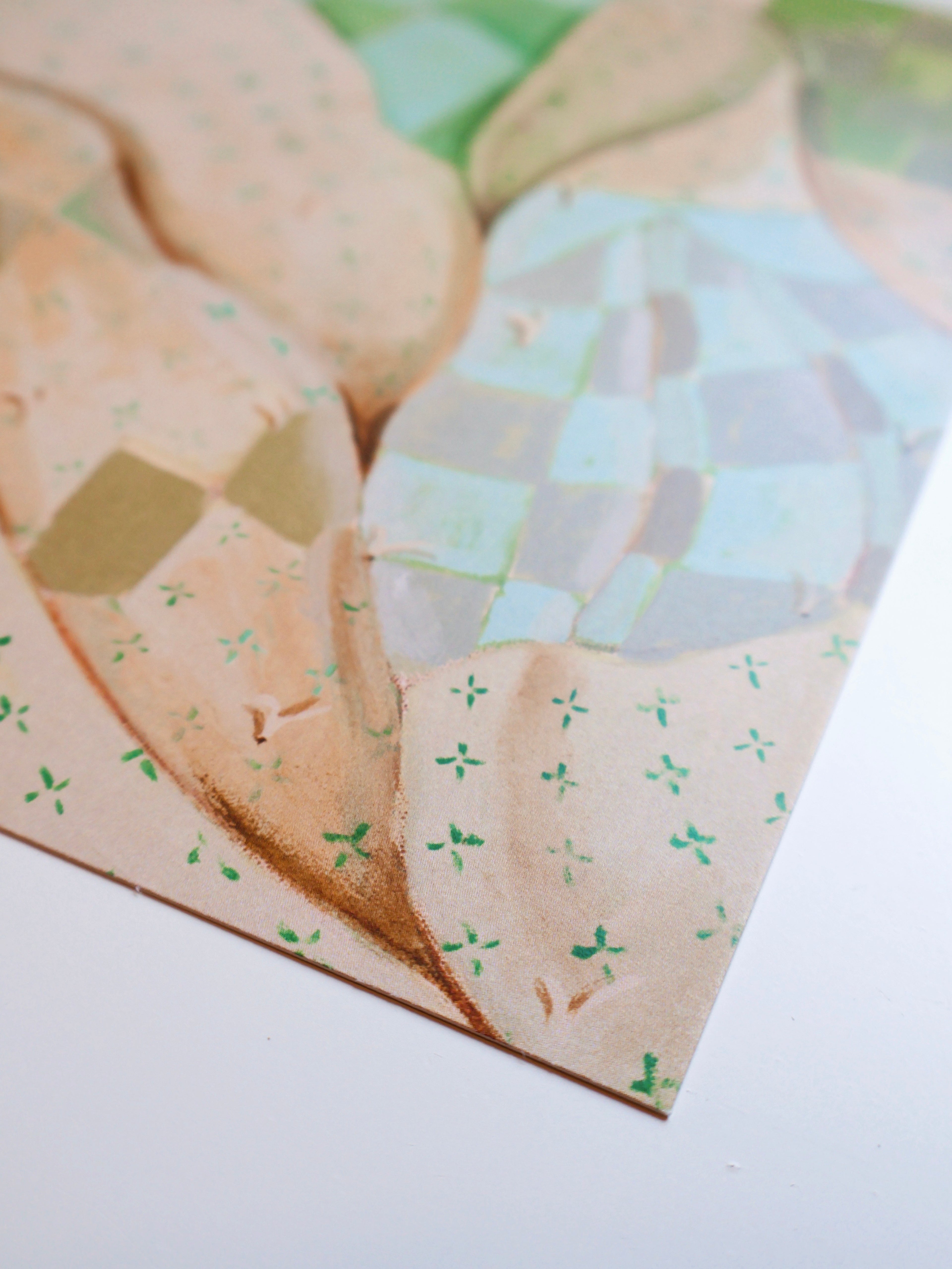 Green and cream 8 x 10 Quilt Print - Laurenspired