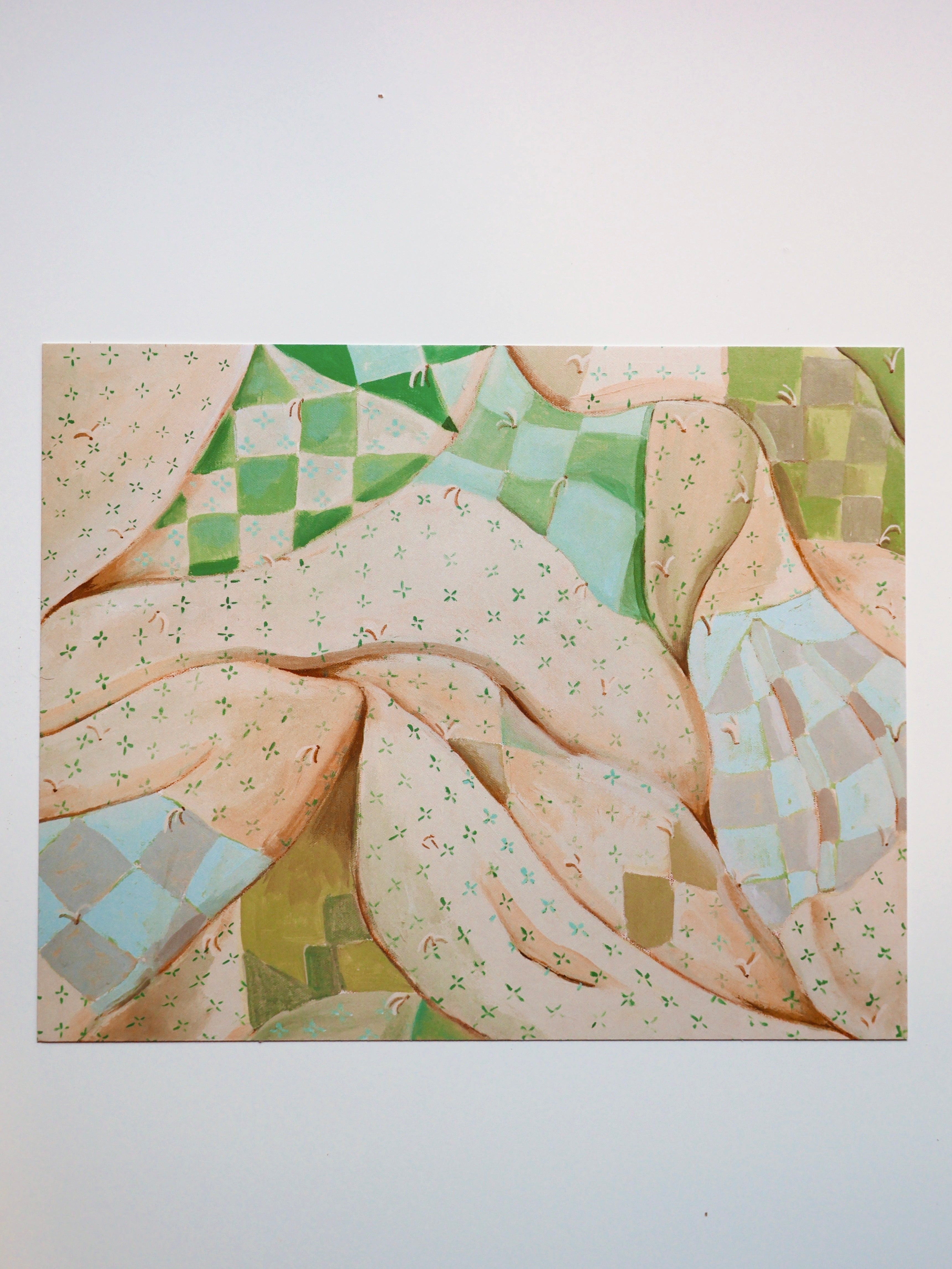 Green and cream 8 x 10 Quilt Print - Laurenspired