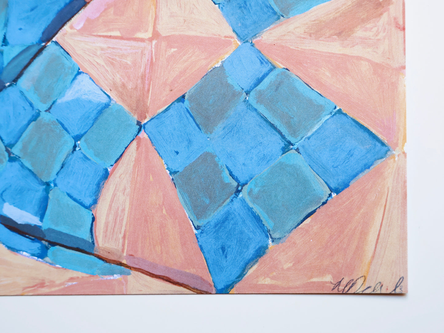 Blue and peach 8 x 10 Quilt Print - Laurenspired