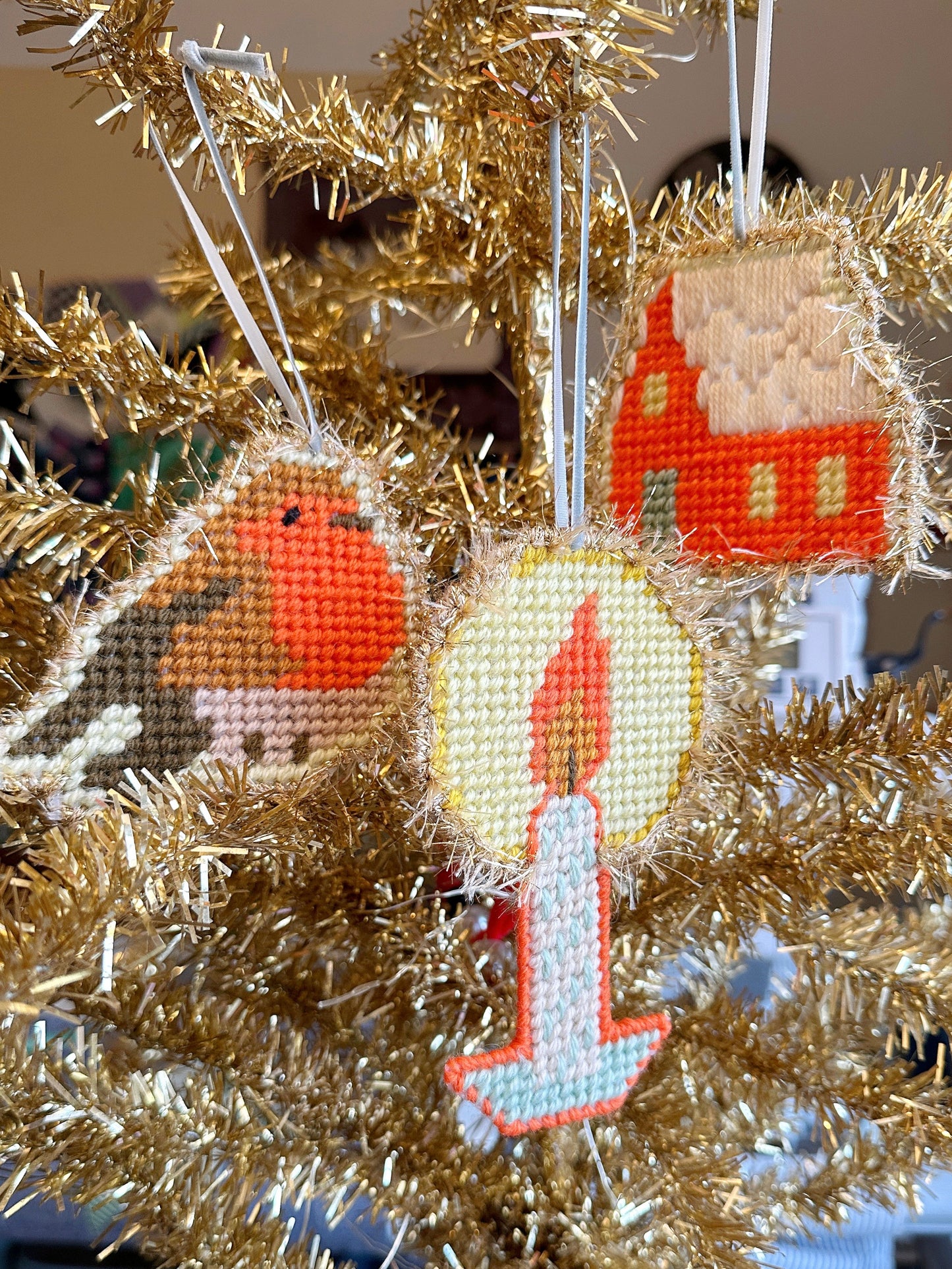 DIGITAL DOWNLOAD 3 needlepoint ornament patterns