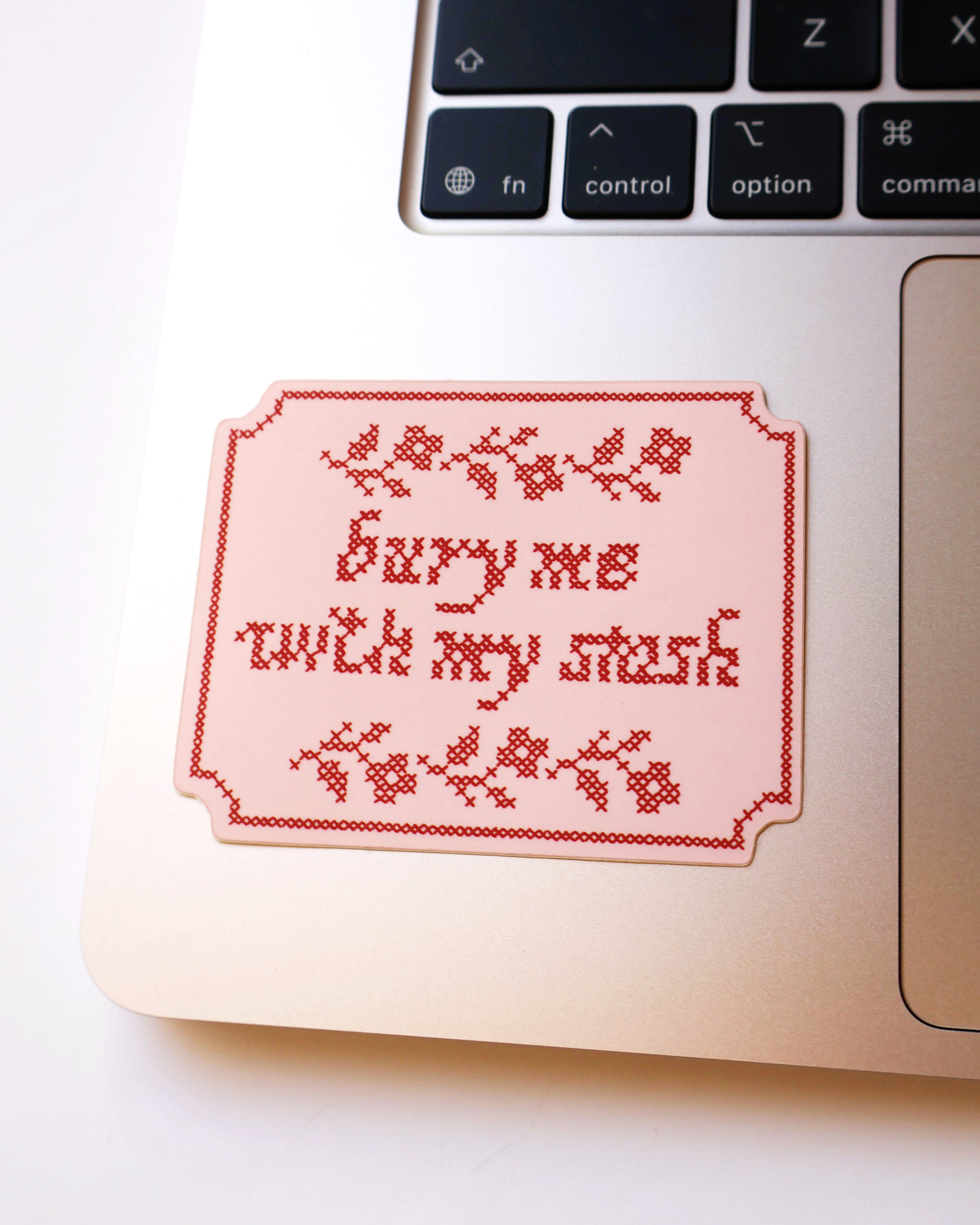 Bury me with my stash sticker