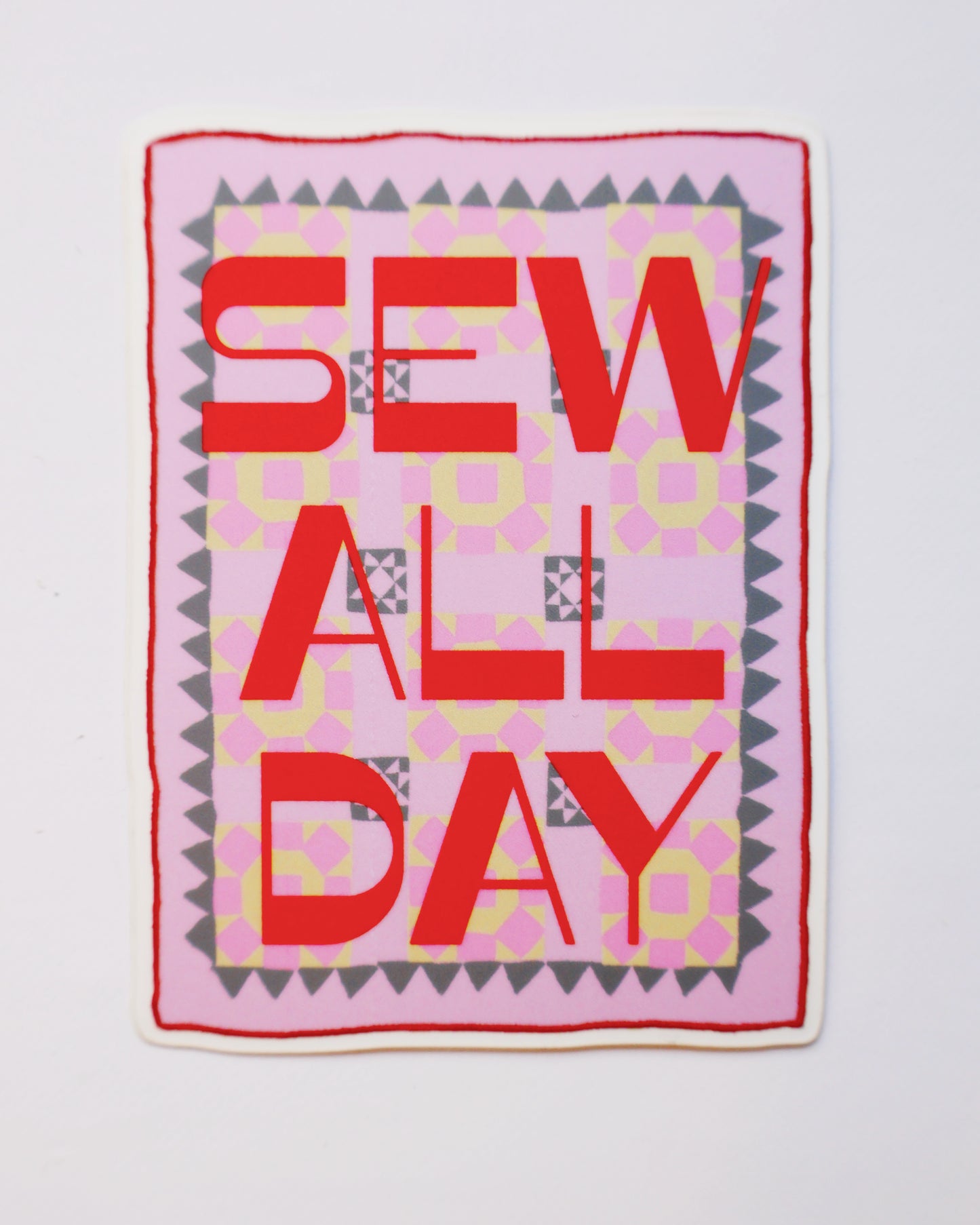 Sew all day sticker
