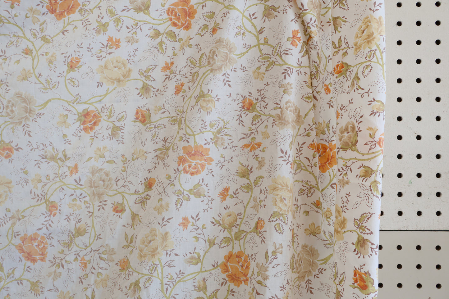 Yellow floral fitted sheet