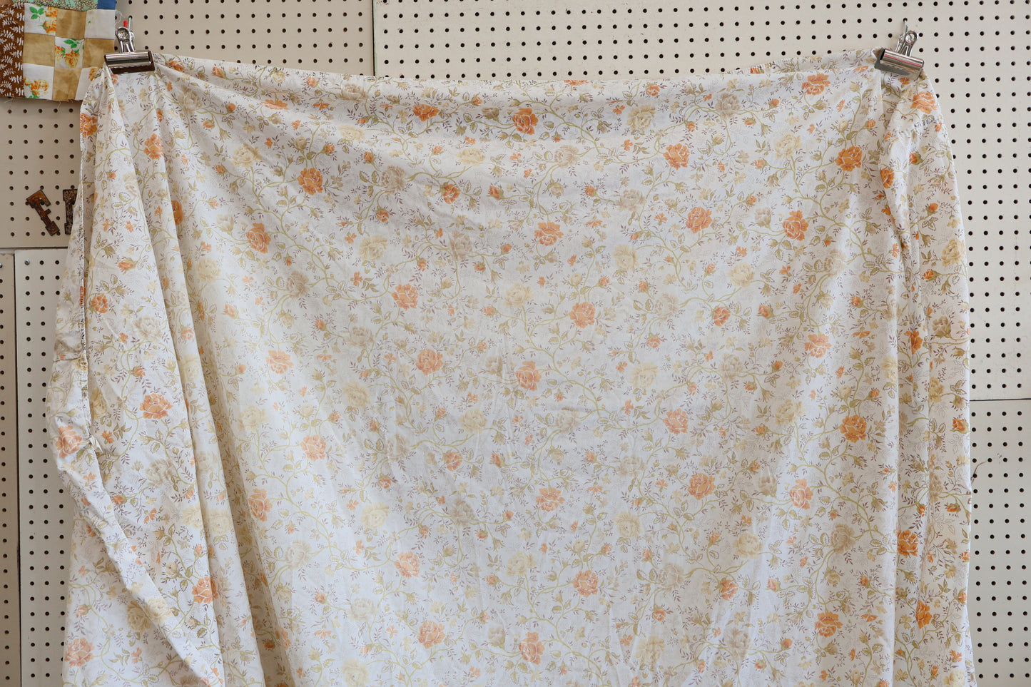 Yellow floral fitted sheet