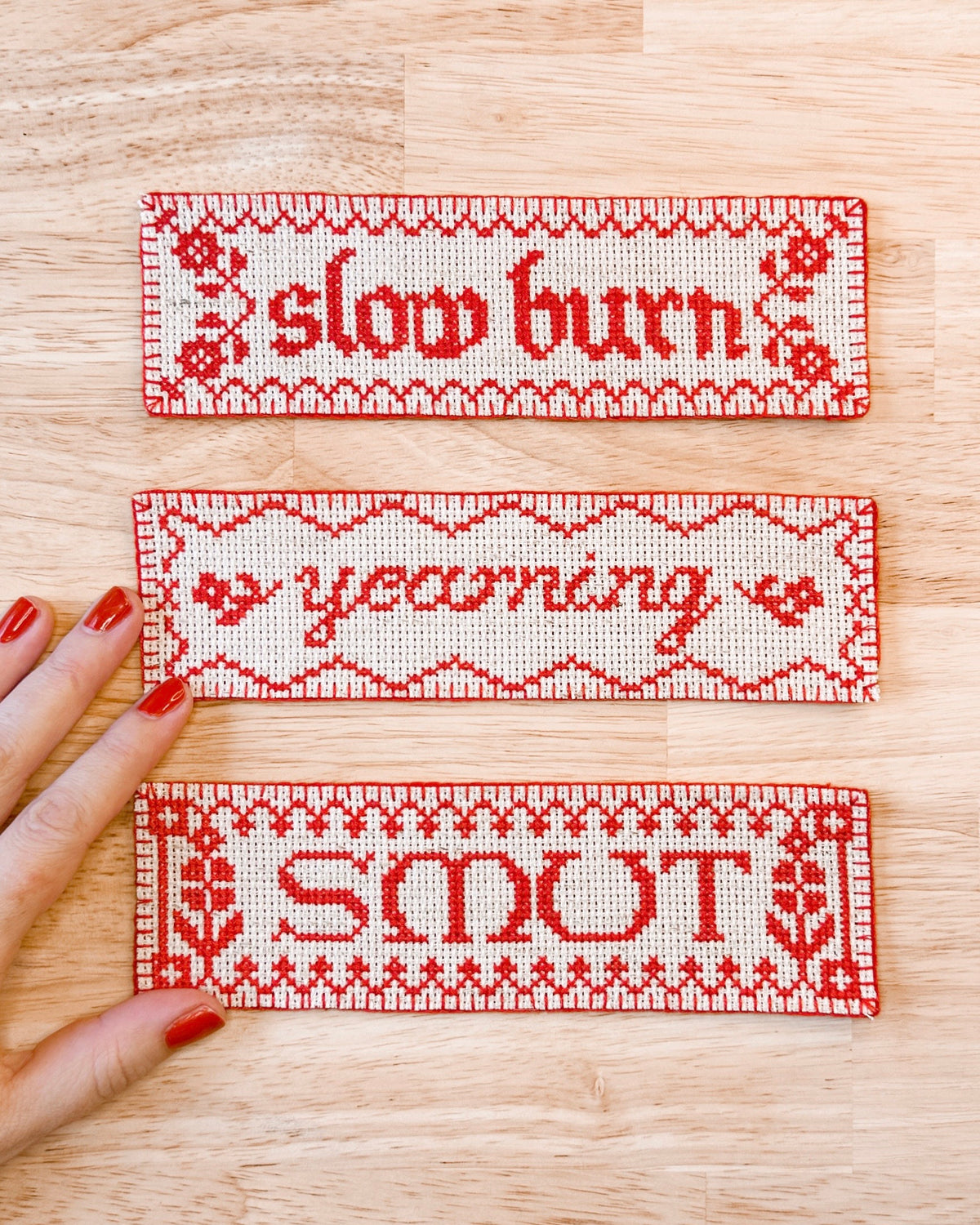 DIGITAL DOWNLOAD Smutty bookmarks cross stitch pattern