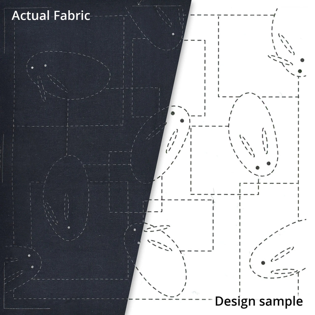 Black Rabbit Sashiko Sampler