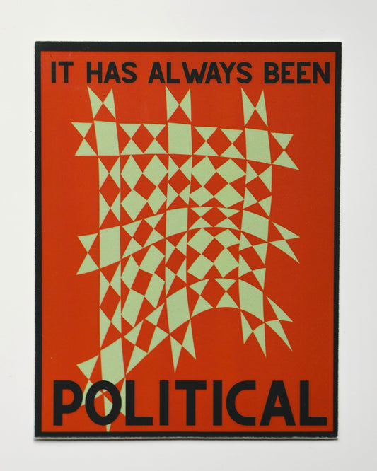 It has always been political sticker - red star